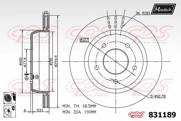 Brake Disc (827033)