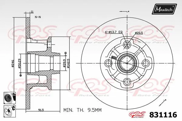 Brake Disc (855100)