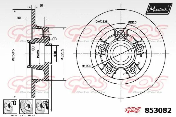 Piston, brake caliper (72957024)