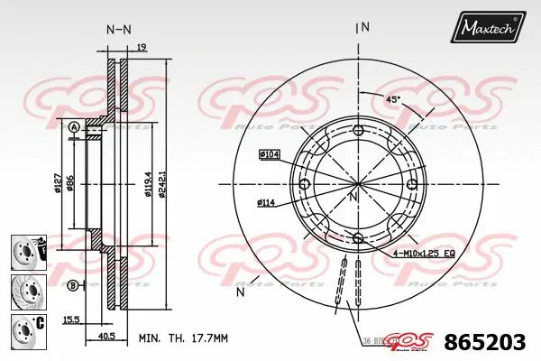 Repair Kit, brake caliper (70200525)