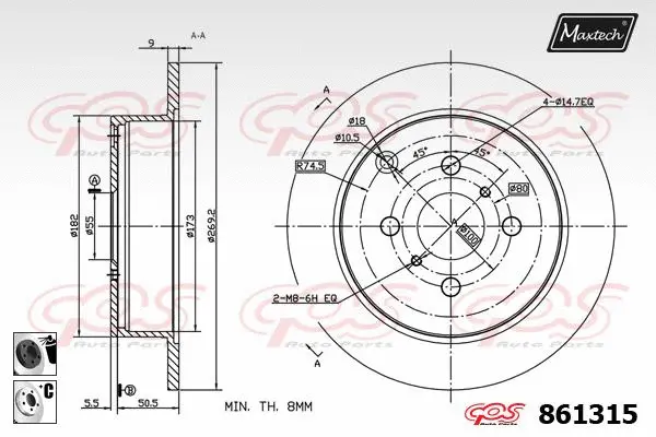 Brake Caliper (6272001)