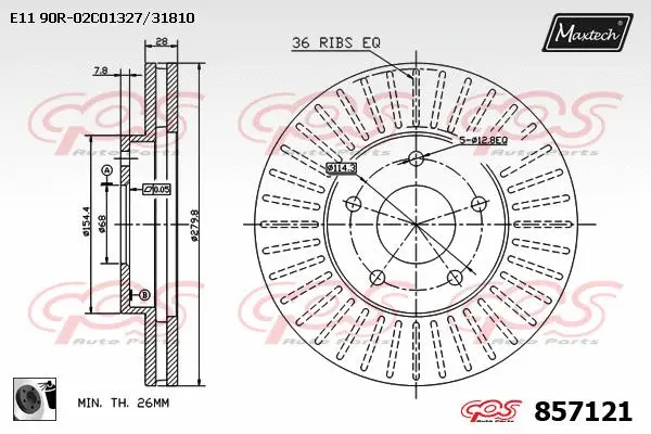 Brake Caliper (6265500)