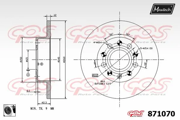 Brake Disc (861013)