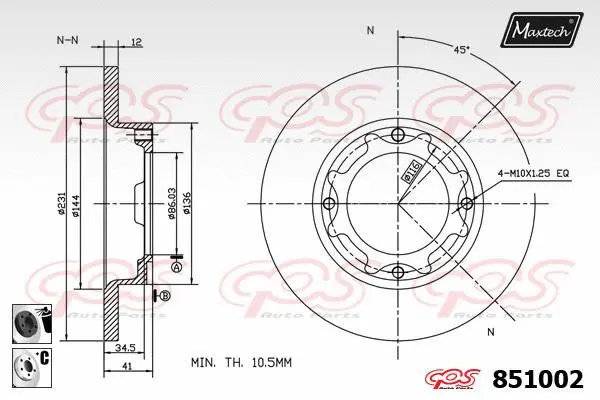 Guide Sleeve Kit, brake caliper (70160058)