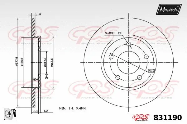 Brake Disc (857023)