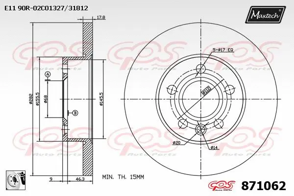 Piston, brake caliper (72951025)