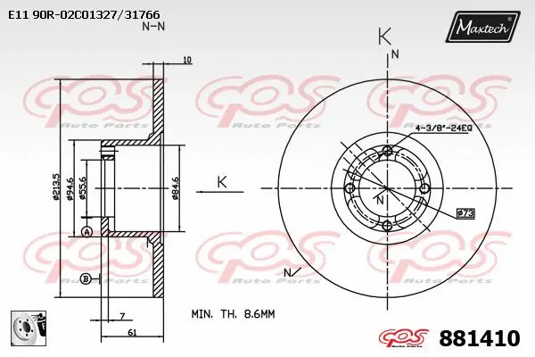 Repair Kit, brake caliper (70200841)