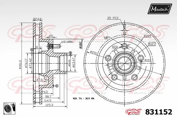 Brake Disc (857016)