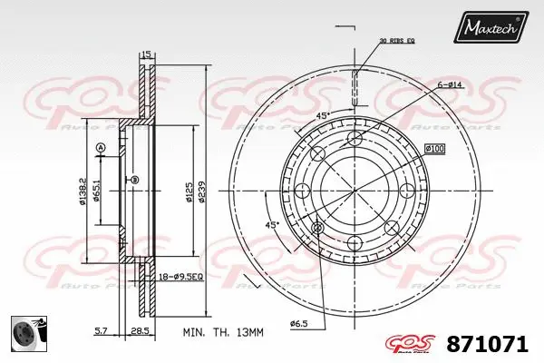 Repair Kit, brake caliper (70200554)