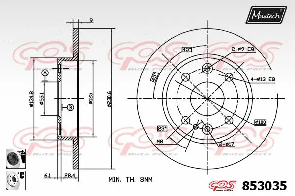 Repair Kit, brake caliper (70200817)