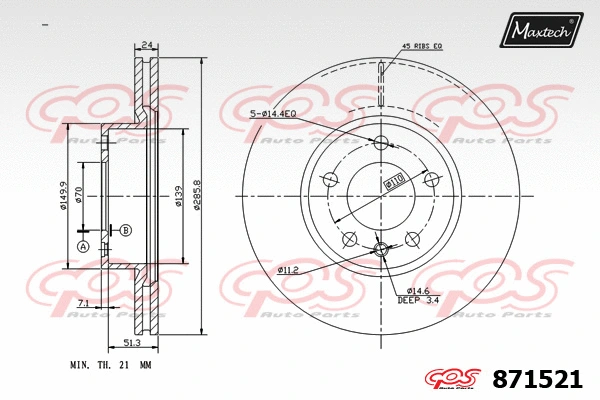 Guide Bolt, brake caliper (71810276)