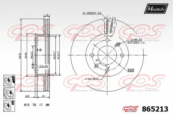 Guide Sleeve Kit, brake caliper (70160057)