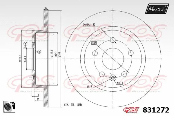 Guide Bolt, brake caliper (71810184)