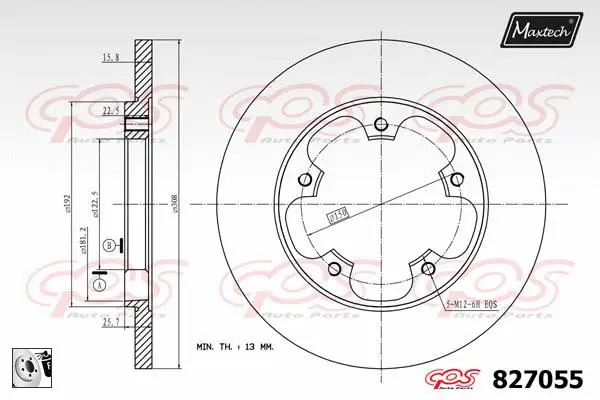 Brake Caliper (6254003)