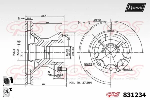 Guide Bolt, brake caliper (71810029)