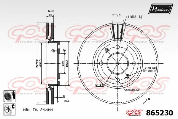 Brake Disc (861081)