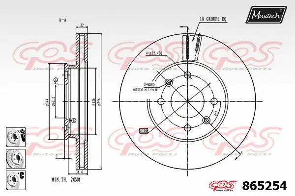 Piston, brake caliper (72938001)