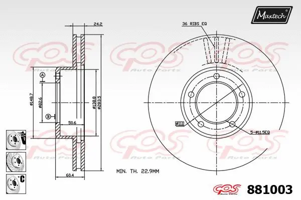 Repair Kit, brake caliper (70200156)