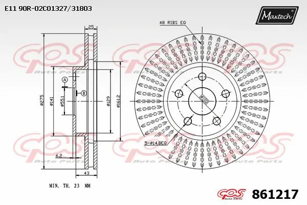 Repair Kit, brake caliper (70200598)