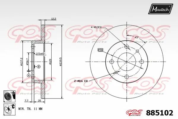 Brake Disc (871128)