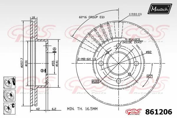 Piston, brake caliper (72942008)