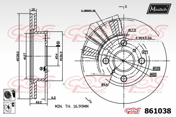Guide Bolt, brake caliper (71810152)