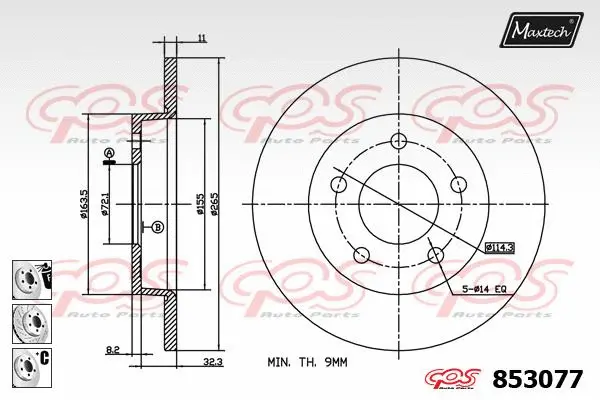 Piston, brake caliper (72952001)