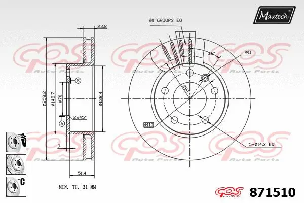 Seal, brake caliper piston (70180196)