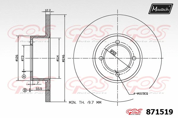 Guide Bolt, brake caliper (71810169)