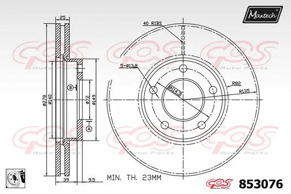 Guide Bolt, brake caliper (71810037)