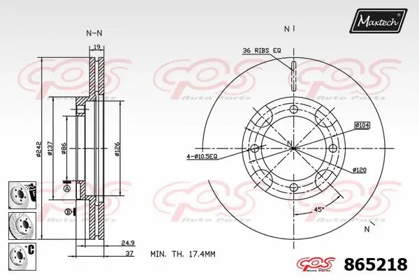 Brake Disc (861025)