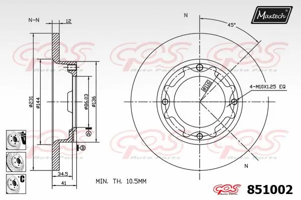Guide Sleeve Kit, brake caliper (70160036)