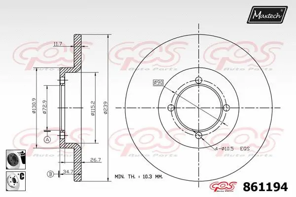 Brake Disc (873079)