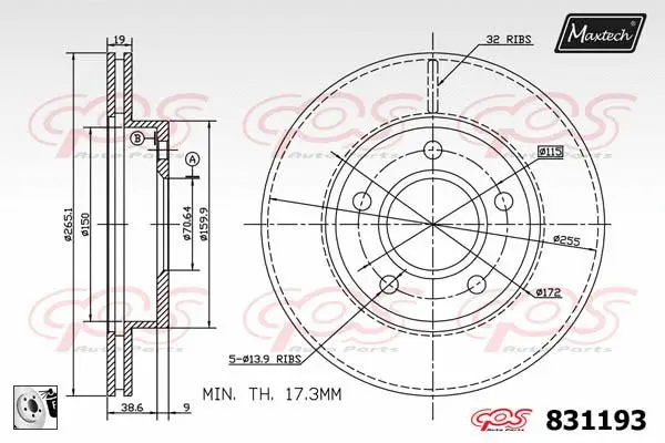 Brake Caliper (6271002)