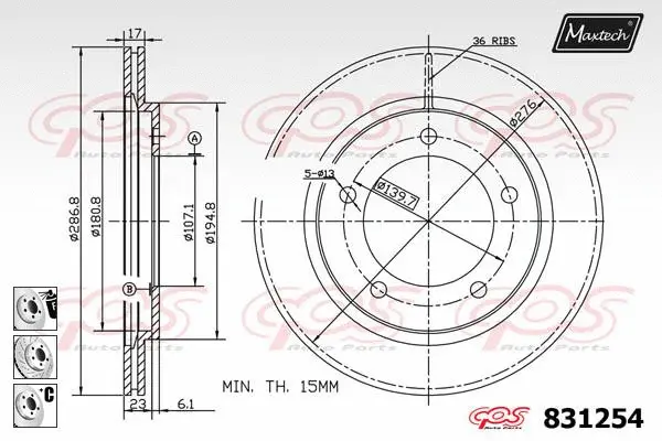 Guide Bolt, brake caliper (71810095)