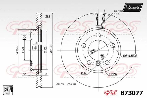 Guide Bolt, brake caliper (71810060)