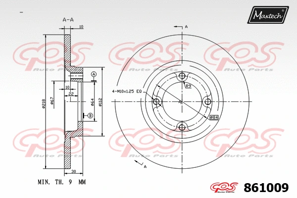 Piston, brake caliper (72942001)