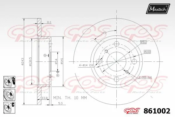 Brake Disc (865210)