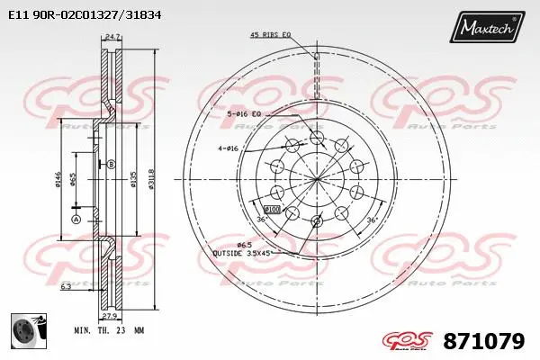 Guide Sleeve Kit, brake caliper (70160068)
