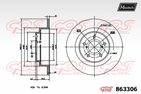 Steering Knuckle, wheel suspension (5271016)