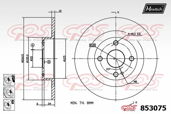 Piston, brake caliper (72948044)