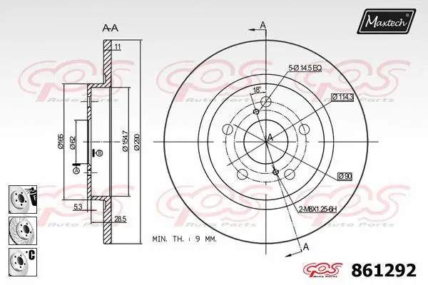 Seal, brake caliper piston (70180242)