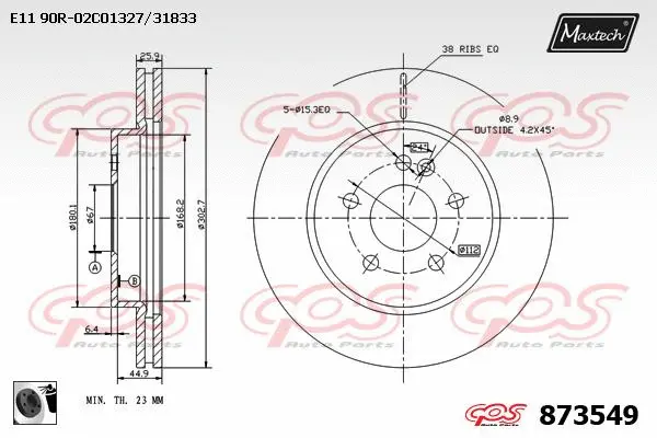 Brake Caliper (6272500)