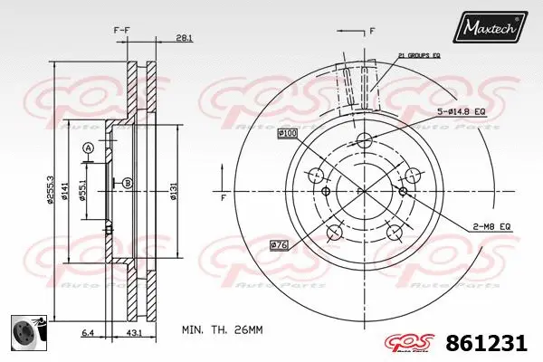 Guide Sleeve Kit, brake caliper (70160102)