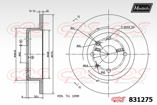 Seal, brake caliper piston (70180148)
