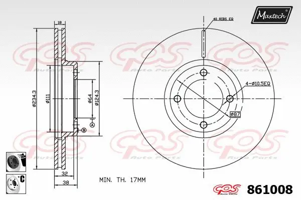 Brake Disc (871050)