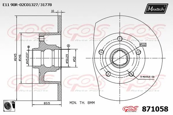 Brake Disc (861001)
