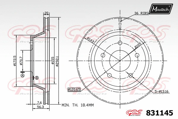 Brake Disc (811213)