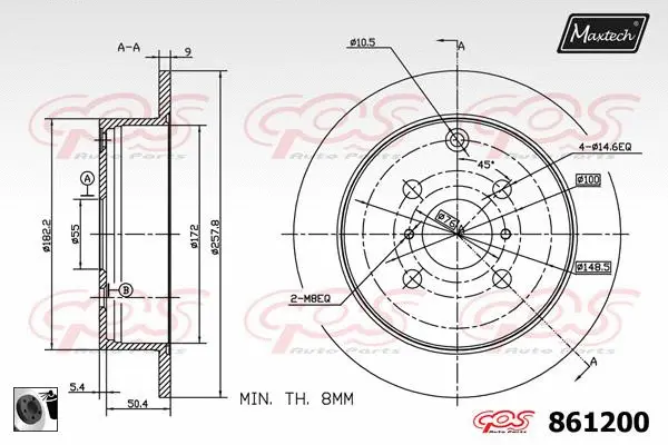 Guide Bolt, brake caliper (71810049)