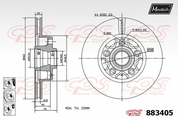 Repair Kit, brake caliper (70200461)